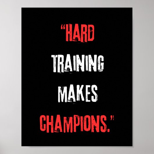 懸命訓練はチャンピオンになる。 ポスター (正面)