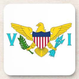 懸命諸島国旗を持つプラスチックのコースター コースター