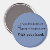 懸命重量損失の旅のインスピレーションを選択 マグネット (正面/裏面)