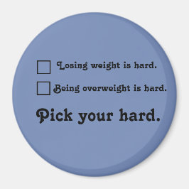 懸命重量損失の旅のインスピレーションを選択 マグネット