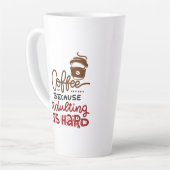 懸命 カフェラテマグ (左アングル)