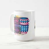 懸命 コーヒーマグカップ (正面左)