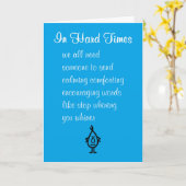 懸命・タおもしろいイムズの勇気付けられる詩 カード (黄色い花)