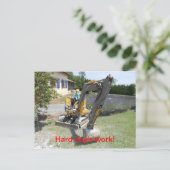 懸命at work – ディベアon digger ポストカード (スタンド正面)