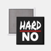 懸命NO、スおもしろいーボーンNo Thank マグネット (正面/裏面)