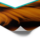 懸命to Tame – タイガー女性のカーボーイブーツポスターアート ポスター (角)