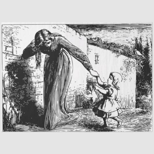 懸念事項 – 女性と子供 薄葉紙 (正面)