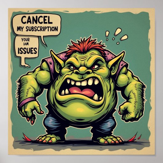 懸案事項に対するサブスクリプションの取り消し ポスター (正面)