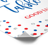 懸賞卓愛国的パーティー標識 ポスター (角)