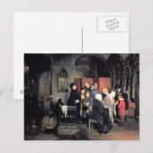 懺悔の前の1877年 ポストカード (正面/裏面)