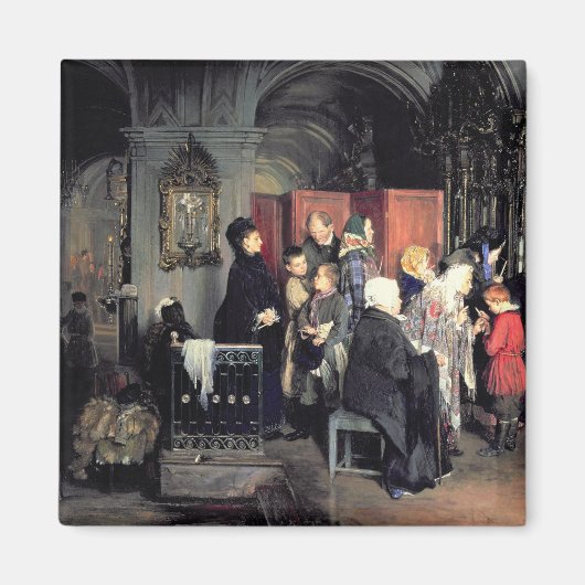 懺悔の前の1877年 マグネット (正面)