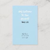 懺悔伝道者カード 名刺 (裏面)