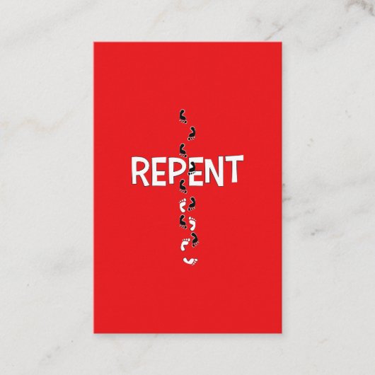 懺悔伝道者カード 名刺 (正面)