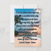 懺悔祈りの言葉フラットグリーティングカード カード (正面)