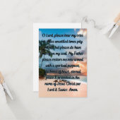 懺悔祈りの言葉フラットグリーティングカード カード (正面/裏面インサイチュ)