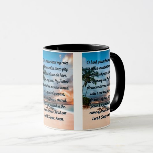 懺悔祈りの言葉二音マグカップ マグカップ (正面右)