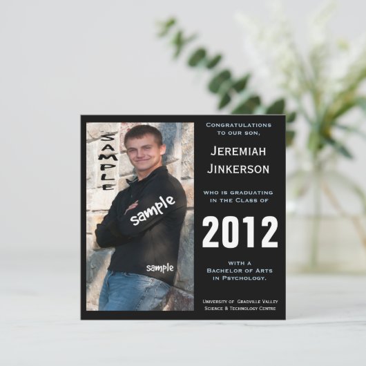 成モダン熟生卒業会招待状 招待状 (スタンド正面)