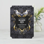 成人ハローウィンパーティヴィンテージゴシック様式バンパイア 招待状 (スタンド正面)