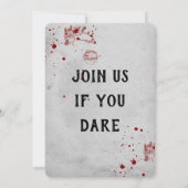 成人ハローウィンパーティヴィンテージスカル 招待状 (裏面)