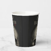 成人ハローウィンパーティ不気味スカル 紙コップ (左)