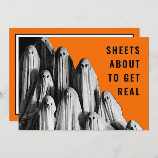 成人ハローウィンパーティ招待状 招待状 (正面/裏面)