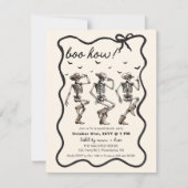 成人ハローウィンパーティ | カウボーイズ骨格踊り 案内状 (正面)