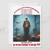 成人ハローウィンパーティ 招待状 (正面)