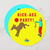 成人バースデーパーティ招待状 招待状 (正面/裏面)