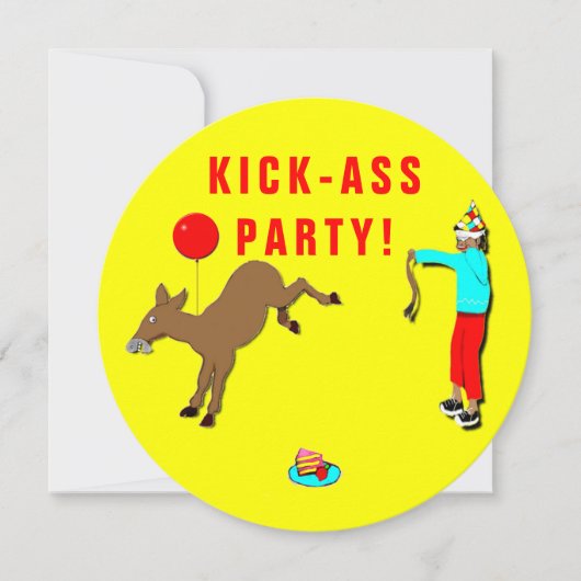 成人バースデーパーティ招待状 招待状 (正面)