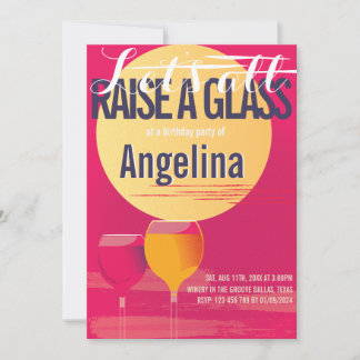 成人ミニマル誕生日の招待なし 招待状