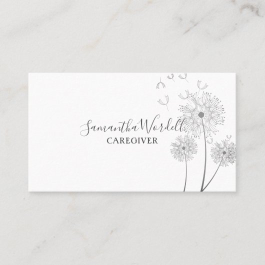 成人介護者家庭保健福祉看護 名刺 (正面)