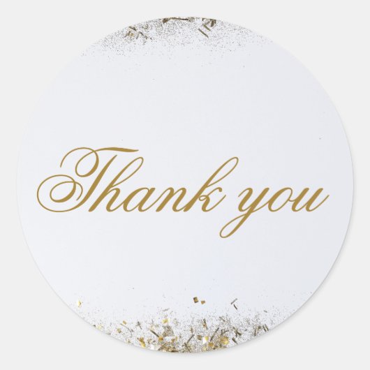 成人合同誕生日パーティー | ホワイトゴールド ラウンドシール (正面)