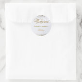 成人合同誕生日パーティー | ホワイトゴールド ラウンドシール (バッグ)