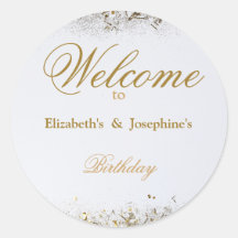 成人合同誕生日パーティー | ホワイトゴールド