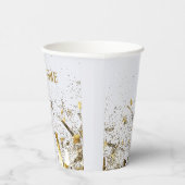 成人合同誕生日パーティー | ホワイトゴールド 紙コップ (右)