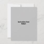 成人向けの古いグリーティングカード サンキューカード (裏面)