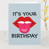 成人向け誕生日夫あいさつカード カード (黄色い花)