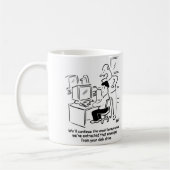 成人向け電子メールコンピュータレッスン コーヒーマグカップ (左)