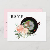 成人向け音楽招待の返信 インビテーションポストカード (正面/裏面)