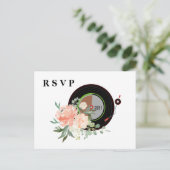 成人向け音楽招待の返信 インビテーションポストカード (スタンド正面)