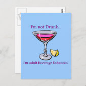 成人向け飲料の強化 ポストカード (正面/裏面)