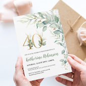 成人向け40歳招待状誕生日 招待状