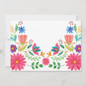 成人女性フィエスタパーティーサボスメキシコ誕生日 招待状 (裏面)