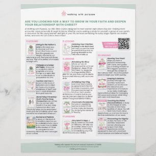 成人女性フライヤーのためのバイブル勉強オプション チラシ