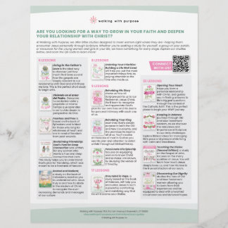 成人女性フライヤーのためのバイブル勉強オプション チラシ