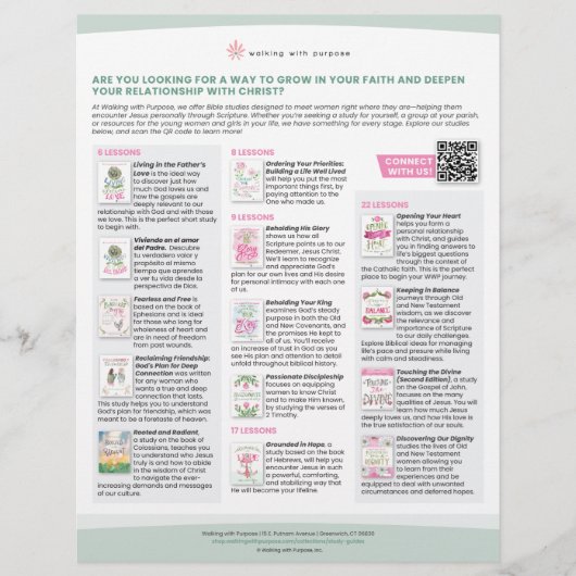 成人女性フライヤーのためのバイブル勉強オプション チラシ (正面)