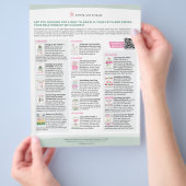 成人女性フライヤーのためのバイブル勉強オプション チラシ (手)