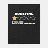 成人式では星を一つ挙げることはできない フリースブランケット (正面)