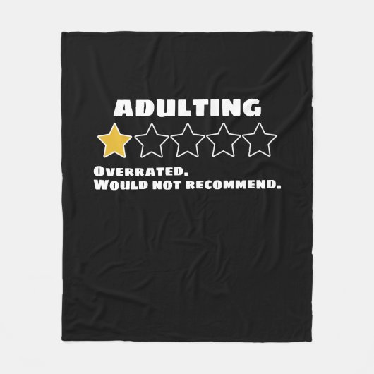 成人式では星を一つ挙げることはできない フリースブランケット (正面)