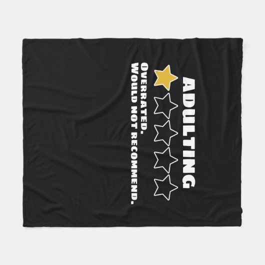 成人式では星を一つ挙げることはできない フリースブランケット (正面(横))